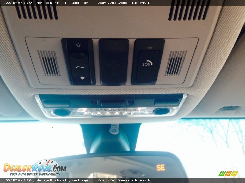 2007 BMW X3 3.0si Montego Blue Metallic / Sand Beige Photo #18
