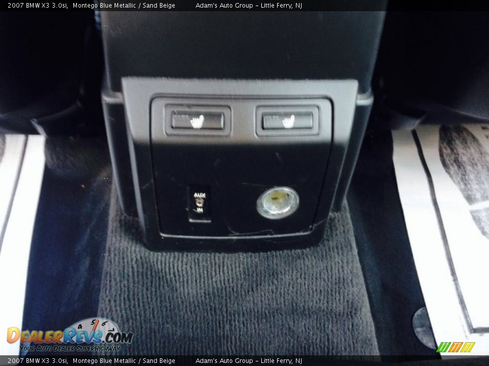 2007 BMW X3 3.0si Montego Blue Metallic / Sand Beige Photo #22