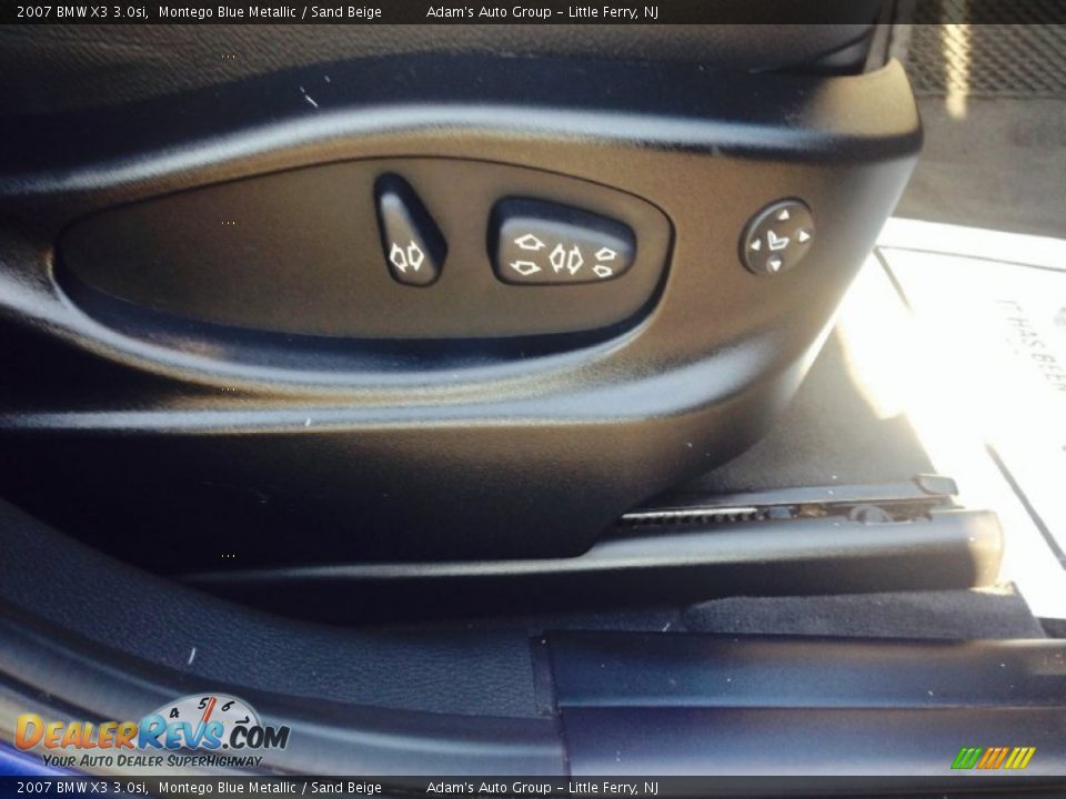 2007 BMW X3 3.0si Montego Blue Metallic / Sand Beige Photo #29