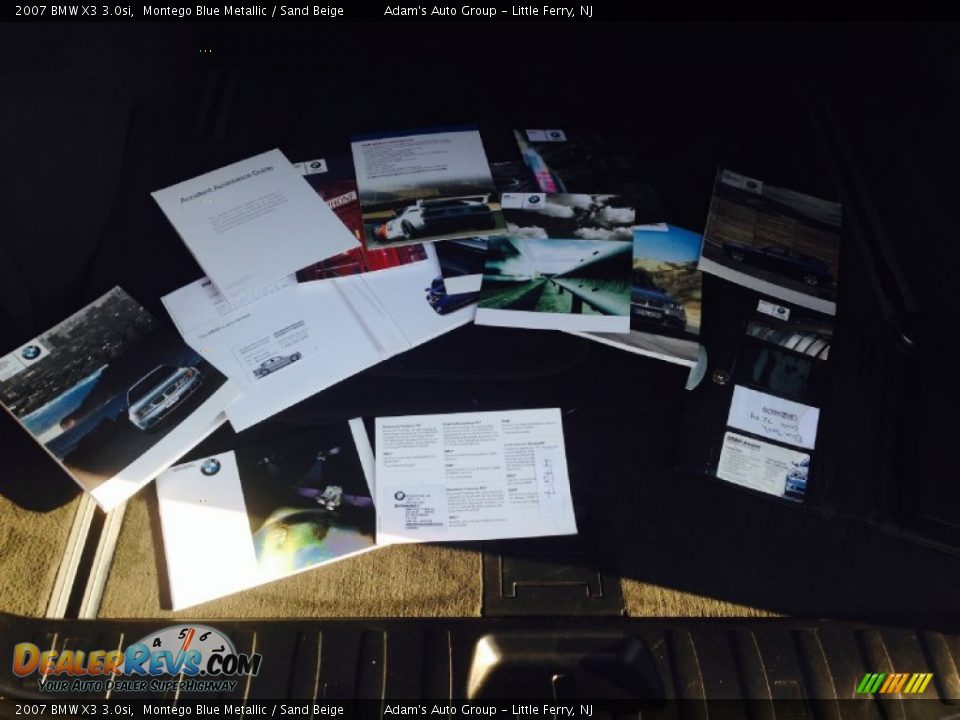 2007 BMW X3 3.0si Montego Blue Metallic / Sand Beige Photo #35