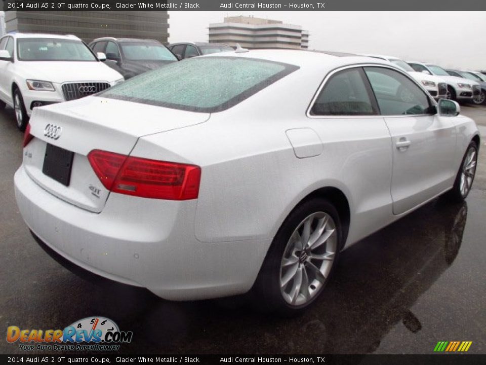 2014 Audi A5 2.0T quattro Coupe Glacier White Metallic / Black Photo #2