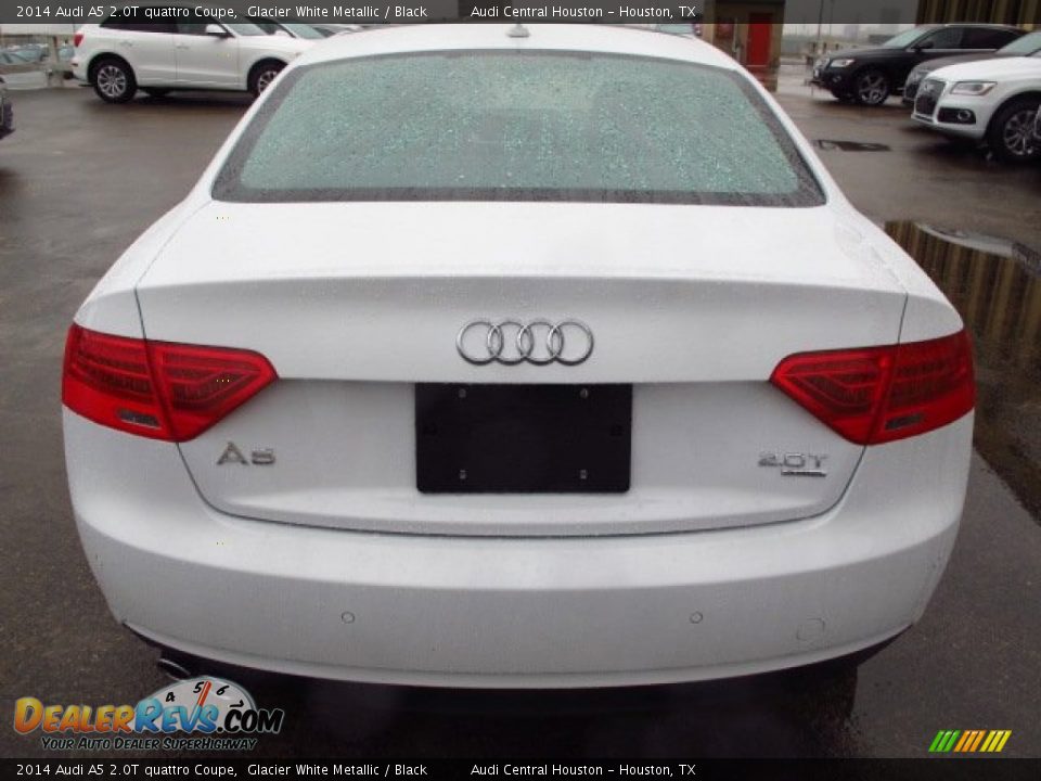 2014 Audi A5 2.0T quattro Coupe Glacier White Metallic / Black Photo #3