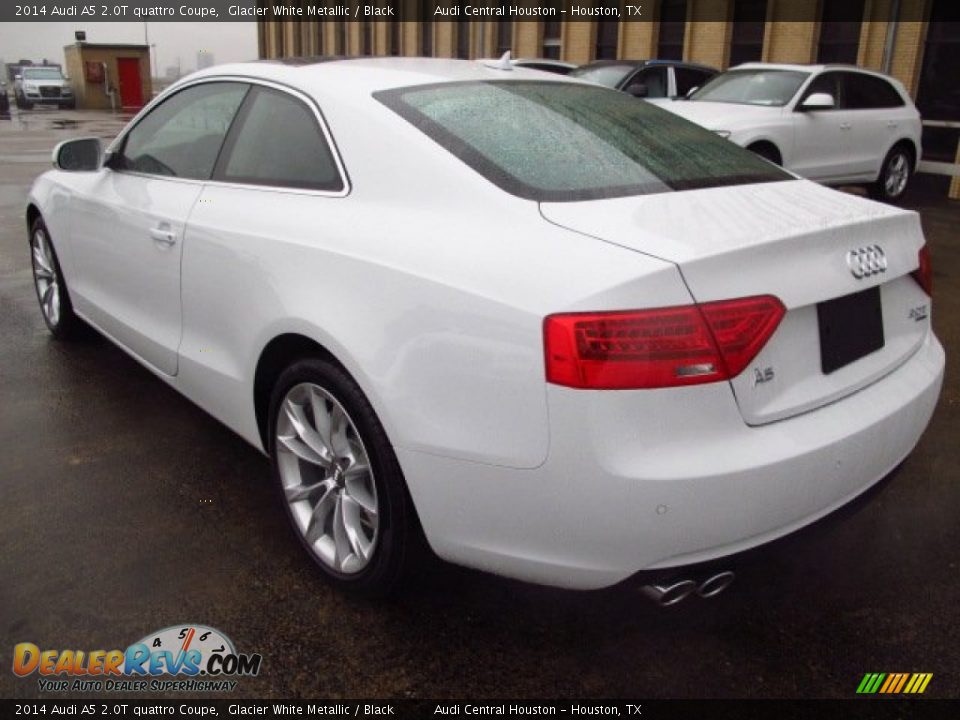 2014 Audi A5 2.0T quattro Coupe Glacier White Metallic / Black Photo #4