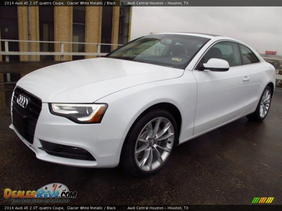 2014 Audi A5 2.0T quattro Coupe Glacier White Metallic / Black Photo #5