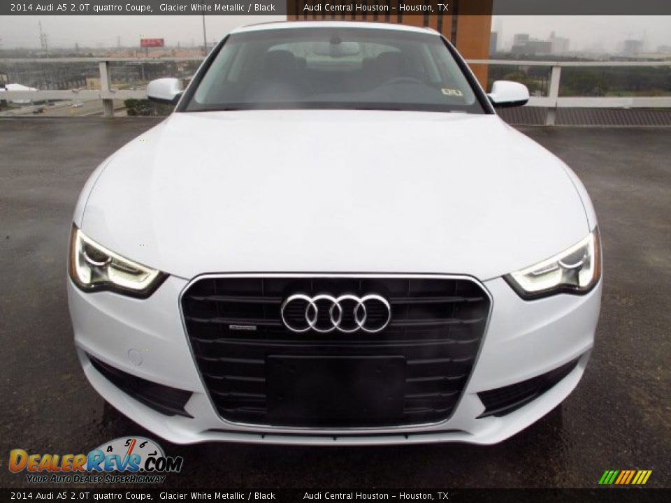 2014 Audi A5 2.0T quattro Coupe Glacier White Metallic / Black Photo #6