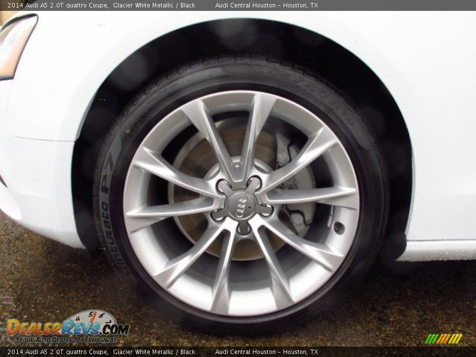2014 Audi A5 2.0T quattro Coupe Glacier White Metallic / Black Photo #7