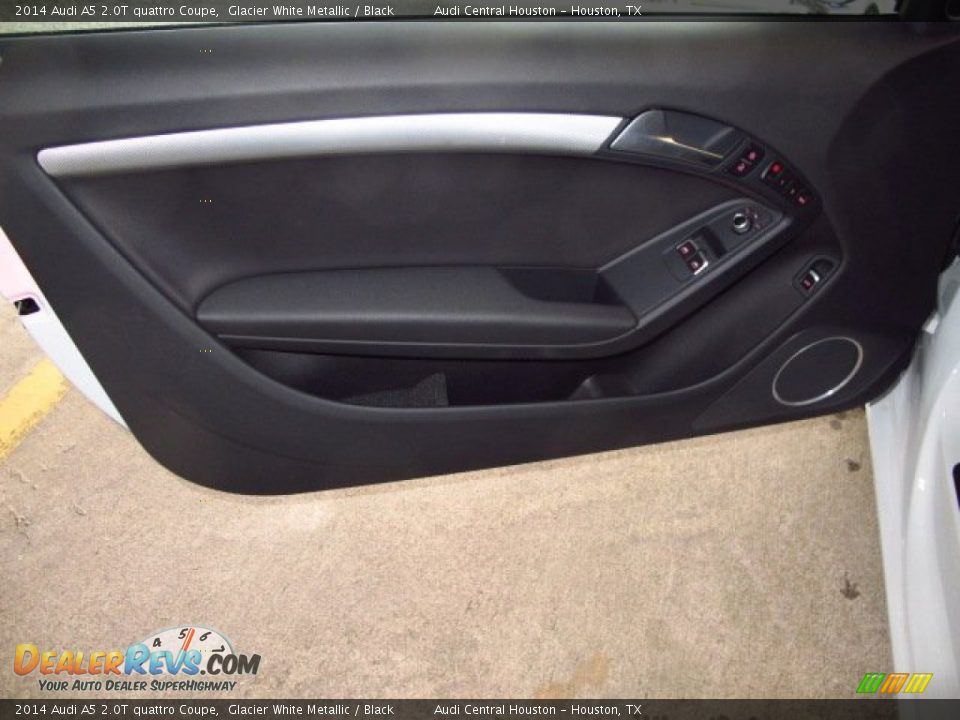 2014 Audi A5 2.0T quattro Coupe Glacier White Metallic / Black Photo #8