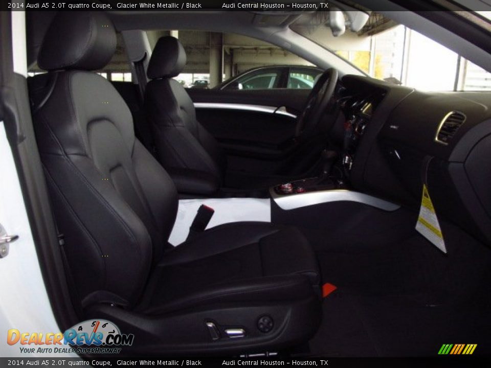 2014 Audi A5 2.0T quattro Coupe Glacier White Metallic / Black Photo #12