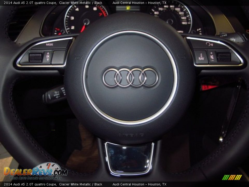 2014 Audi A5 2.0T quattro Coupe Glacier White Metallic / Black Photo #19