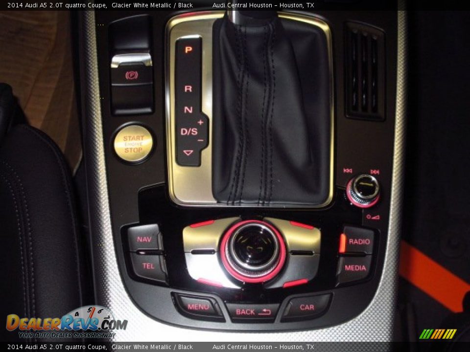 2014 Audi A5 2.0T quattro Coupe Glacier White Metallic / Black Photo #21