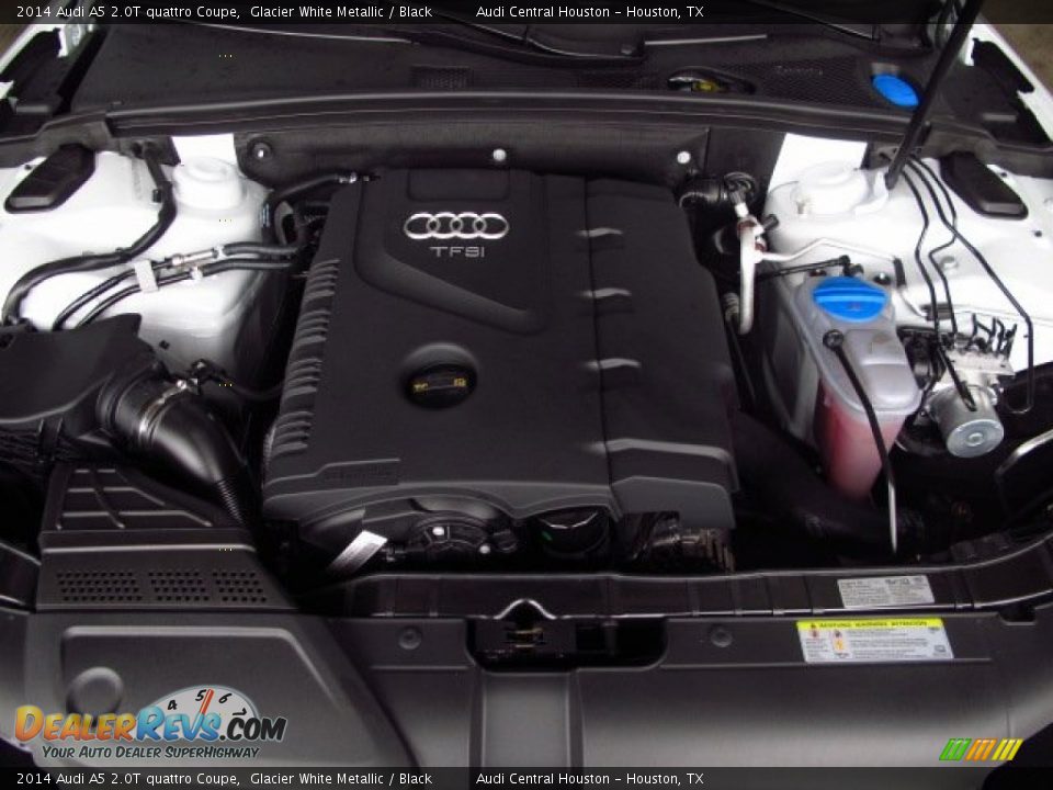 2014 Audi A5 2.0T quattro Coupe Glacier White Metallic / Black Photo #27