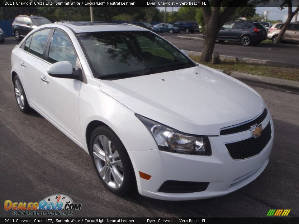 2011 Chevrolet Cruze LTZ Summit White / Cocoa/Light Neutral Leather Photo #1