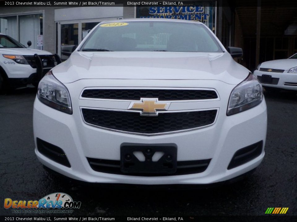 2013 Chevrolet Malibu LS Summit White / Jet Black/Titanium Photo #2