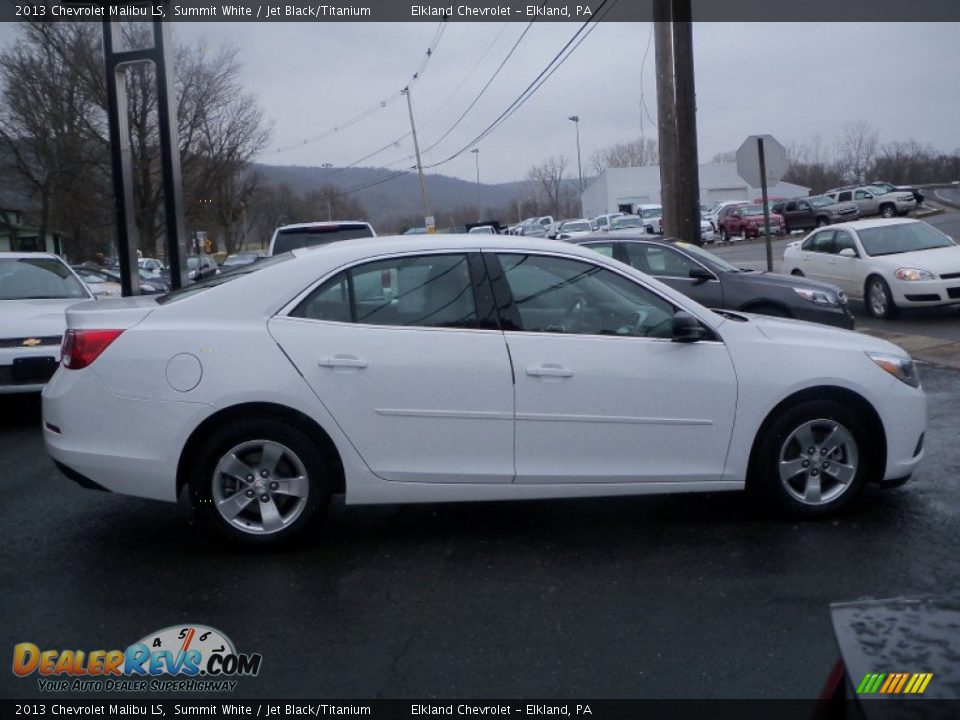 2013 Chevrolet Malibu LS Summit White / Jet Black/Titanium Photo #4