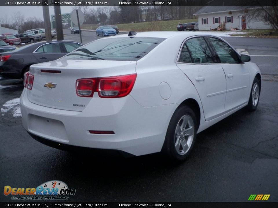 2013 Chevrolet Malibu LS Summit White / Jet Black/Titanium Photo #5
