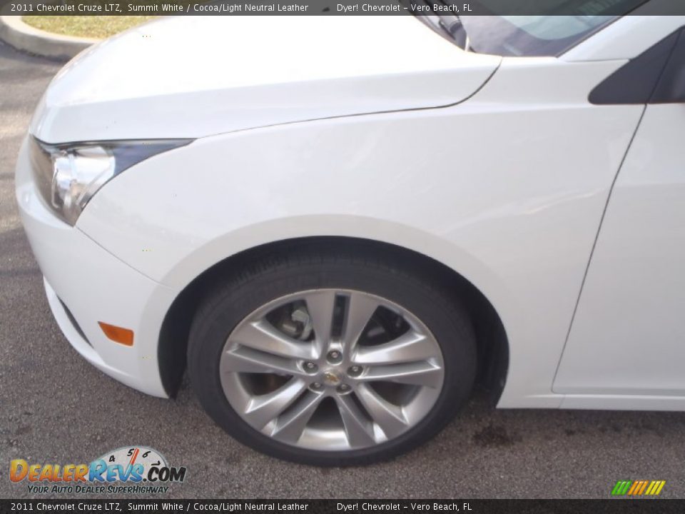 2011 Chevrolet Cruze LTZ Summit White / Cocoa/Light Neutral Leather Photo #7