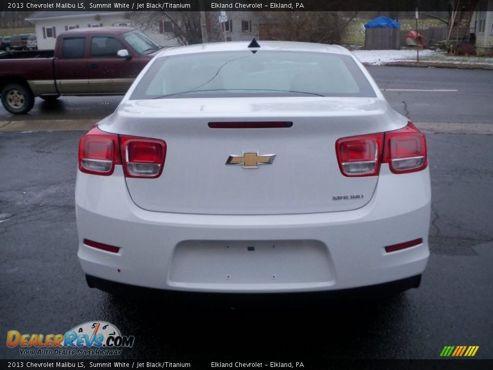 2013 Chevrolet Malibu LS Summit White / Jet Black/Titanium Photo #6
