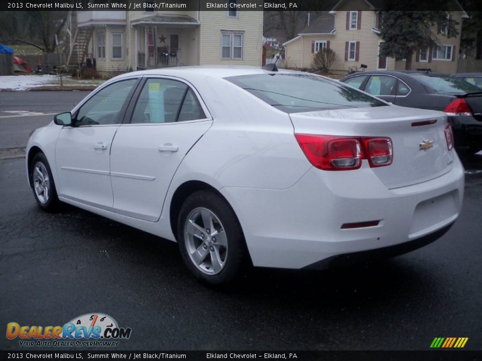 2013 Chevrolet Malibu LS Summit White / Jet Black/Titanium Photo #7