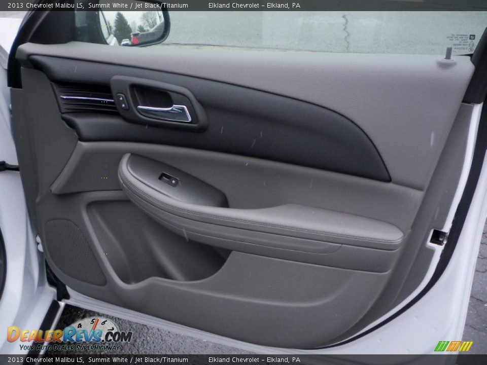2013 Chevrolet Malibu LS Summit White / Jet Black/Titanium Photo #15