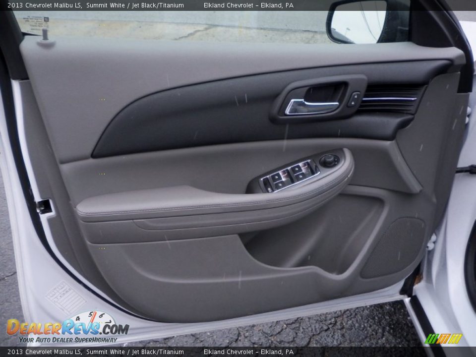 2013 Chevrolet Malibu LS Summit White / Jet Black/Titanium Photo #18