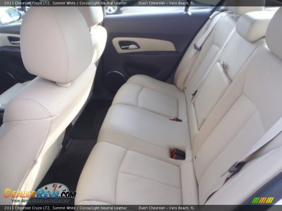 2011 Chevrolet Cruze LTZ Summit White / Cocoa/Light Neutral Leather Photo #20