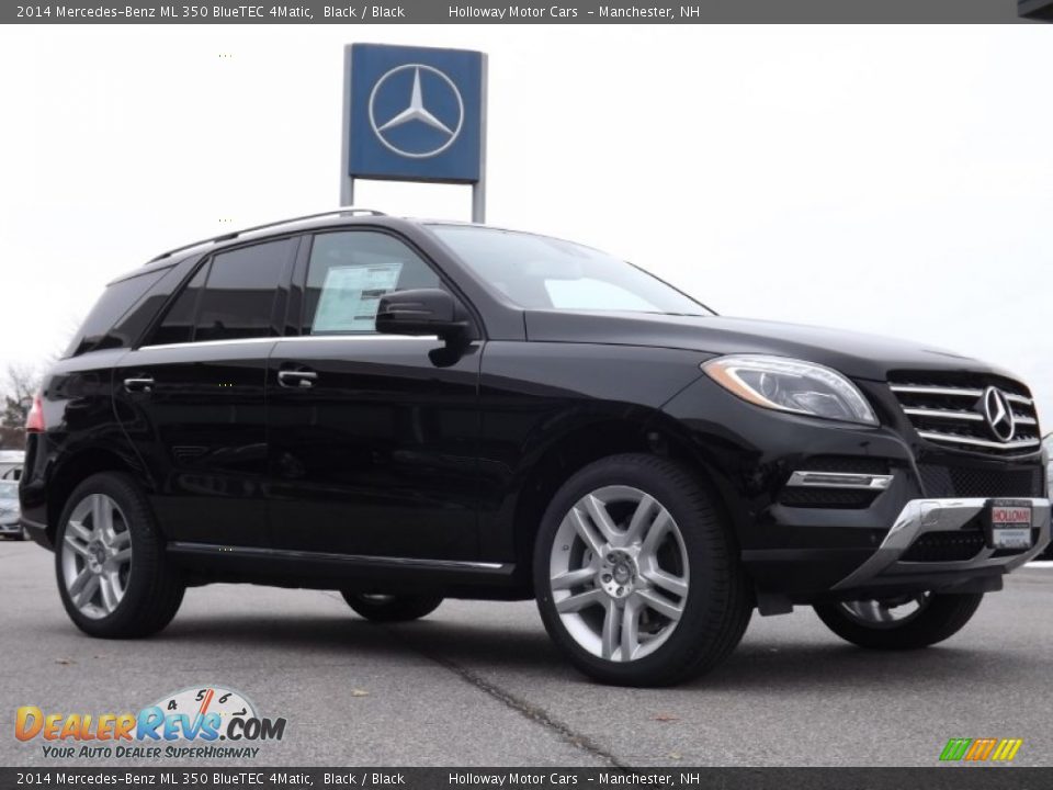 2014 Mercedes-Benz ML 350 BlueTEC 4Matic Black / Black Photo #3