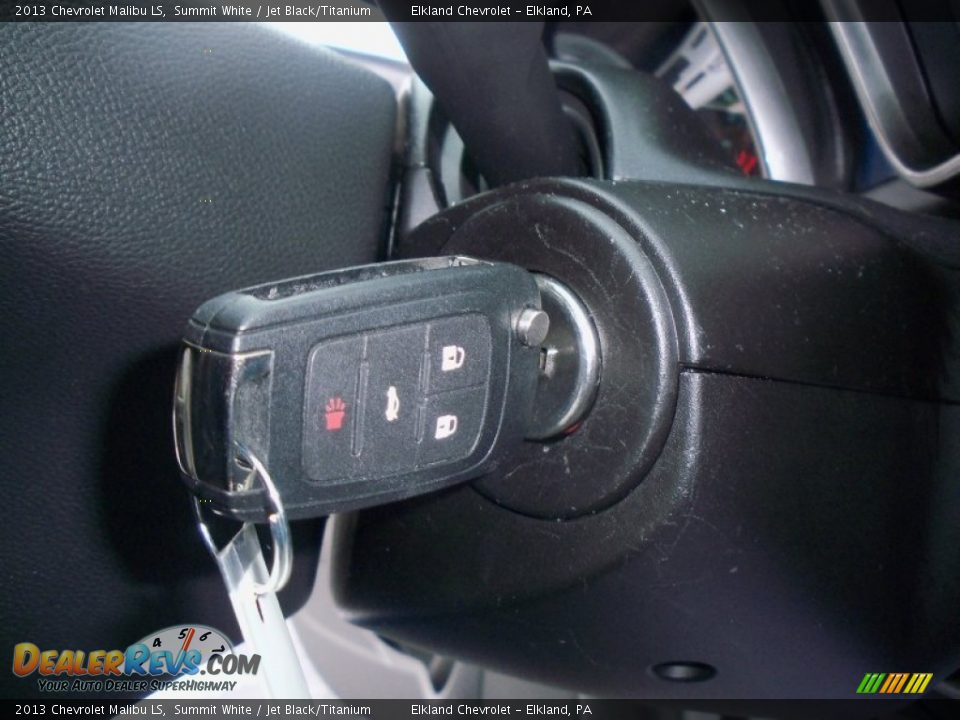 2013 Chevrolet Malibu LS Summit White / Jet Black/Titanium Photo #27