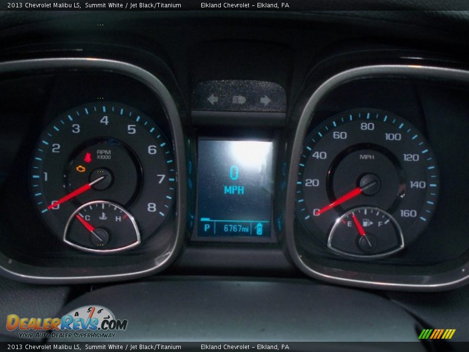 2013 Chevrolet Malibu LS Summit White / Jet Black/Titanium Photo #29