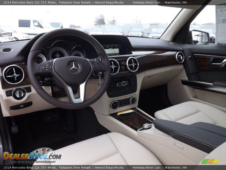 2014 Mercedes-Benz GLK 350 4Matic Palladium Silver Metallic / Almond Beige/Mocha Photo #7