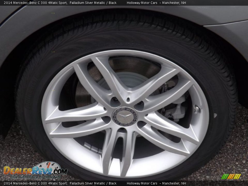 2014 Mercedes-Benz C 300 4Matic Sport Palladium Silver Metallic / Black Photo #5