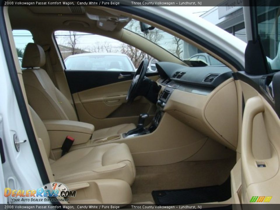 2008 Volkswagen Passat Komfort Wagon Candy White / Pure Beige Photo #7