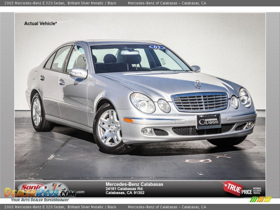 2003 Mercedes-Benz E 320 Sedan Brilliant Silver Metallic / Black Photo #1