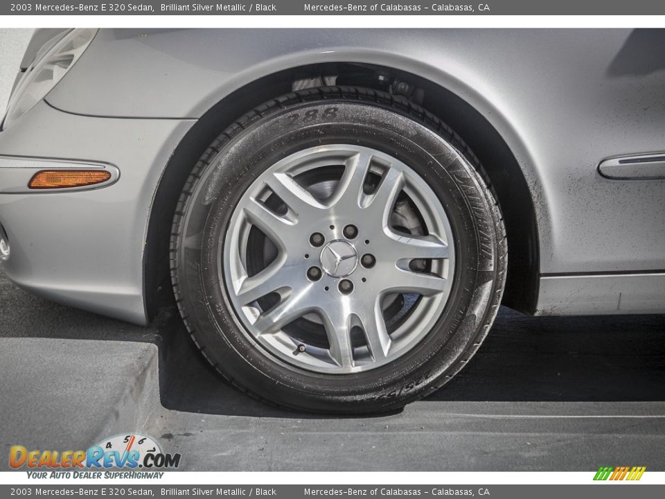 2003 Mercedes-Benz E 320 Sedan Brilliant Silver Metallic / Black Photo #8