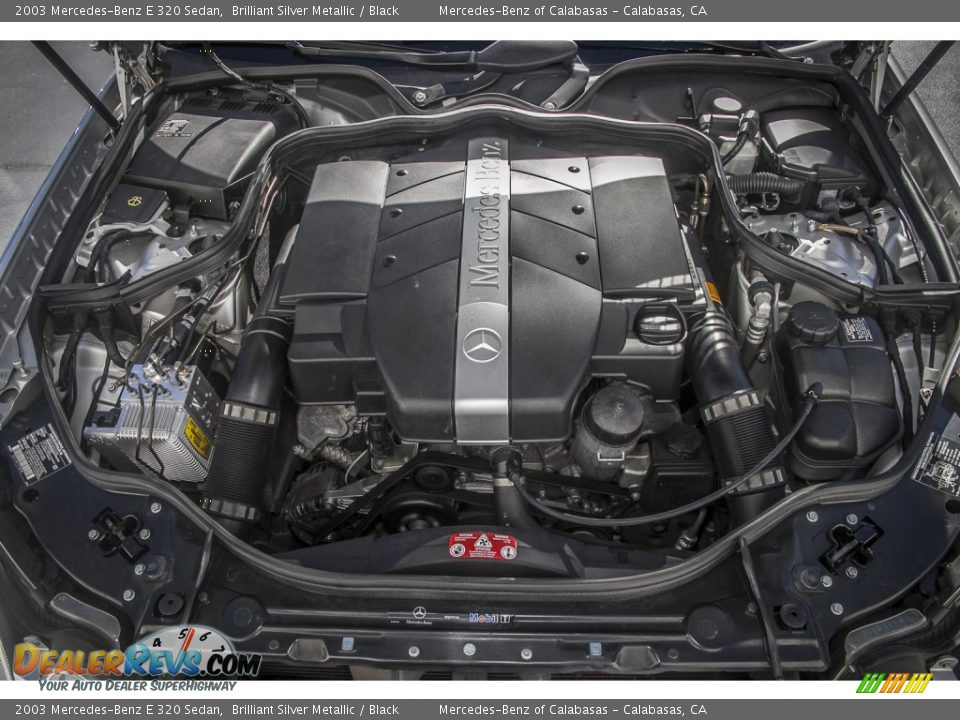 2003 Mercedes-Benz E 320 Sedan Brilliant Silver Metallic / Black Photo #9