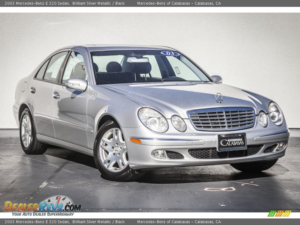 2003 Mercedes-Benz E 320 Sedan Brilliant Silver Metallic / Black Photo #11