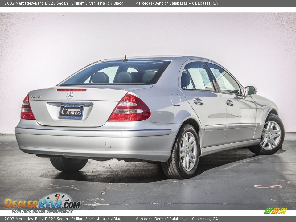 2003 Mercedes-Benz E 320 Sedan Brilliant Silver Metallic / Black Photo #13