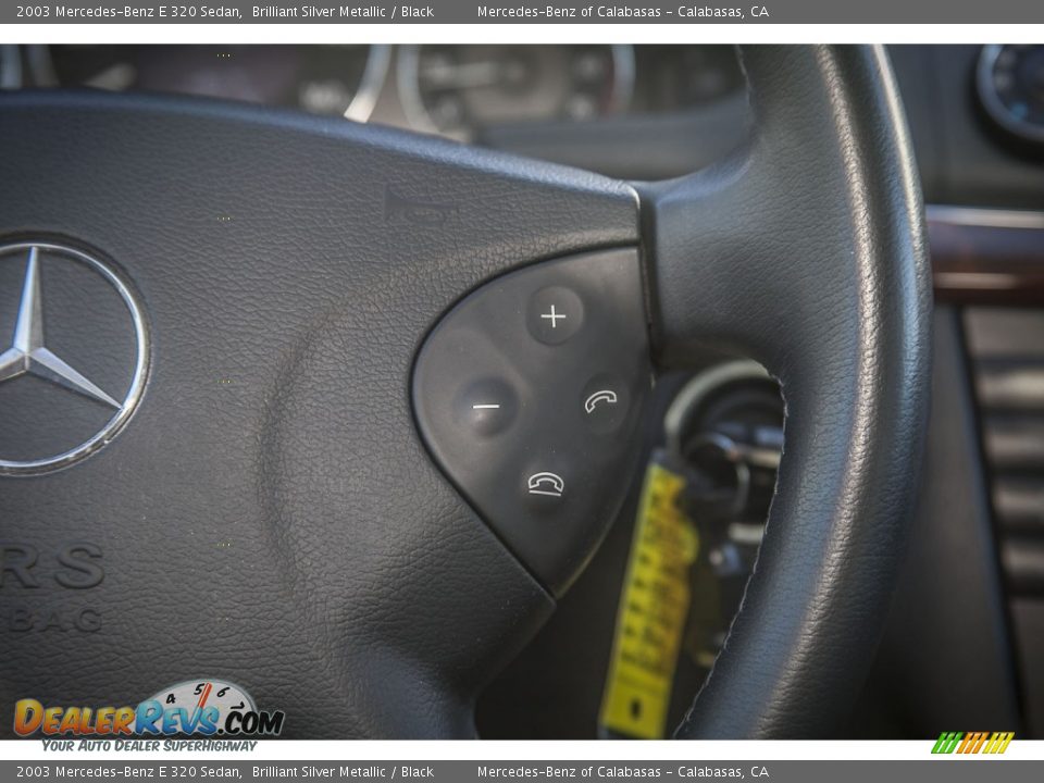 2003 Mercedes-Benz E 320 Sedan Brilliant Silver Metallic / Black Photo #15