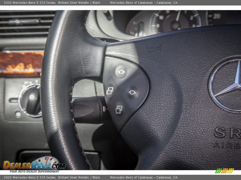 2003 Mercedes-Benz E 320 Sedan Brilliant Silver Metallic / Black Photo #16