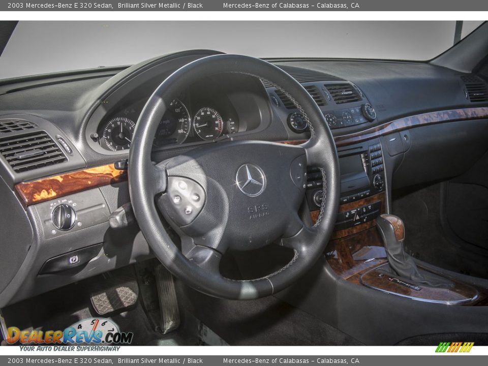 2003 Mercedes-Benz E 320 Sedan Brilliant Silver Metallic / Black Photo #17