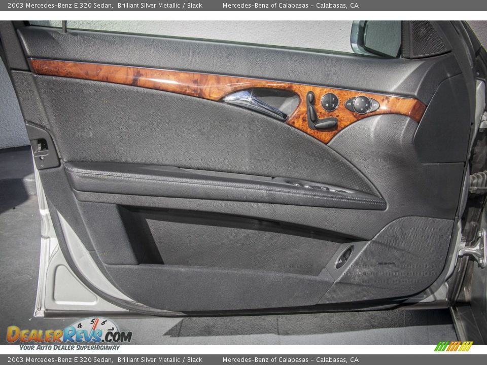 2003 Mercedes-Benz E 320 Sedan Brilliant Silver Metallic / Black Photo #18