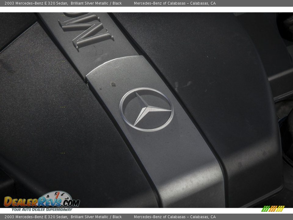 2003 Mercedes-Benz E 320 Sedan Brilliant Silver Metallic / Black Photo #25