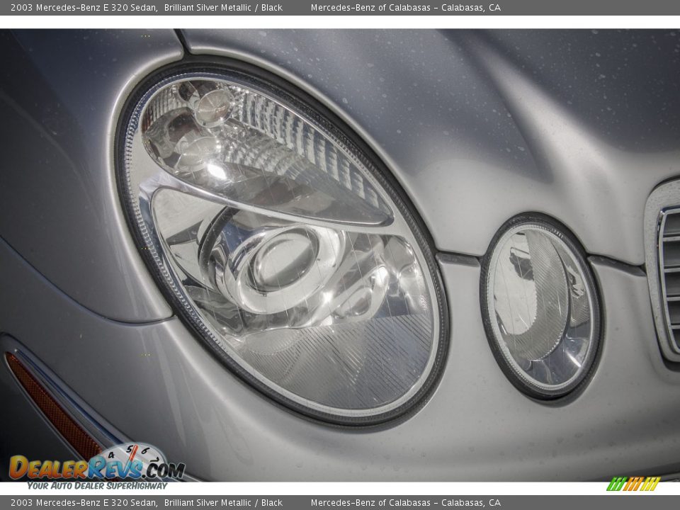 2003 Mercedes-Benz E 320 Sedan Brilliant Silver Metallic / Black Photo #26