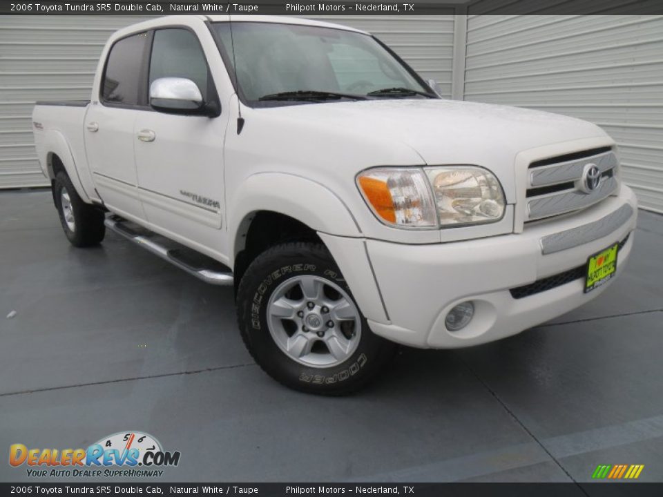 2006 Toyota Tundra SR5 Double Cab Natural White / Taupe Photo #1
