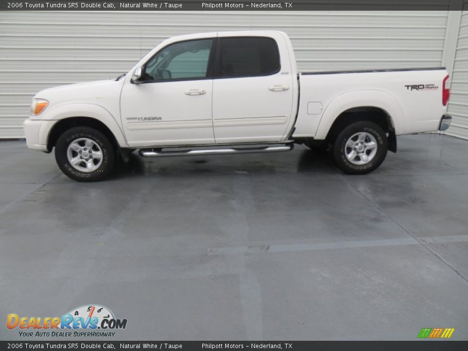 2006 Toyota Tundra SR5 Double Cab Natural White / Taupe Photo #6