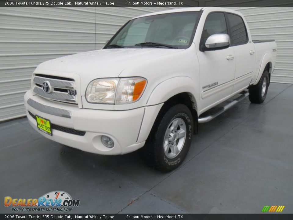 2006 Toyota Tundra SR5 Double Cab Natural White / Taupe Photo #7