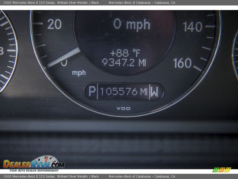 2003 Mercedes-Benz E 320 Sedan Brilliant Silver Metallic / Black Photo #30