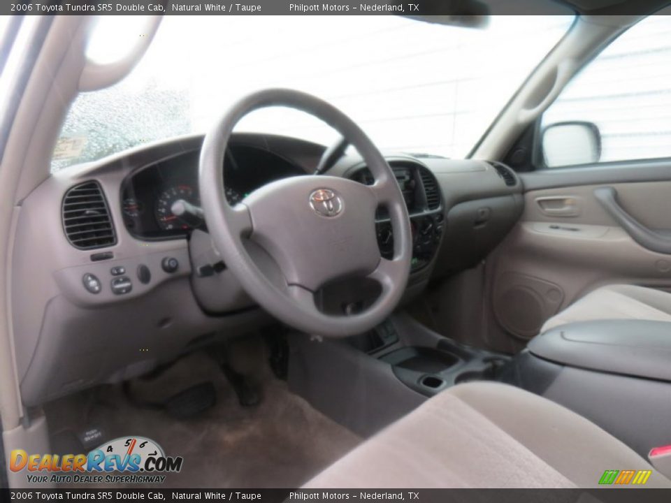 2006 Toyota Tundra SR5 Double Cab Natural White / Taupe Photo #35