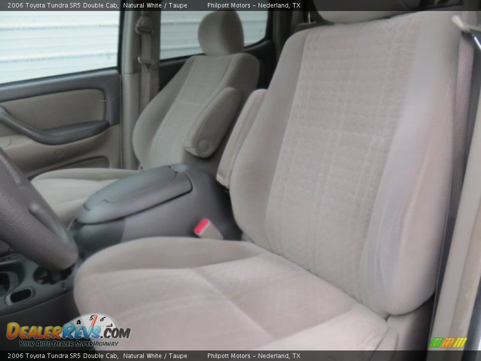 2006 Toyota Tundra SR5 Double Cab Natural White / Taupe Photo #36
