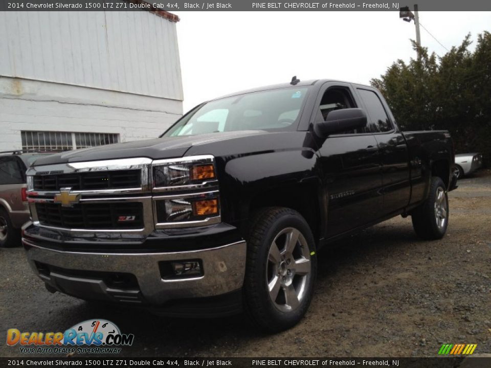 2014 Chevrolet Silverado 1500 LTZ Z71 Double Cab 4x4 Black / Jet Black Photo #1