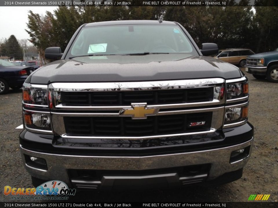 2014 Chevrolet Silverado 1500 LTZ Z71 Double Cab 4x4 Black / Jet Black Photo #2